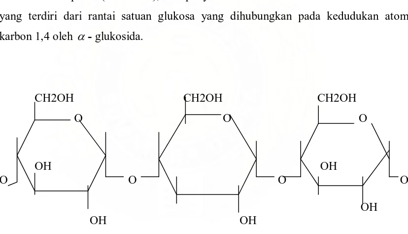 Gambar 1. Rumus Molekul Amilosa 