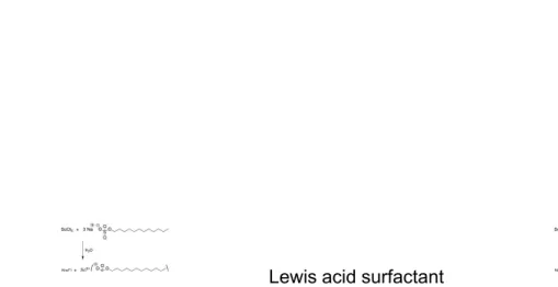Gambar 10 : Surfaktan asam Lewis mensolubilisasi senyawa organik 1Lewis acid surfactant