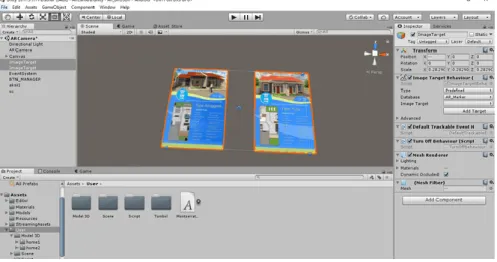 Gambar 1.25 Hasil Import Plugin  Vuforia Dan Marker 