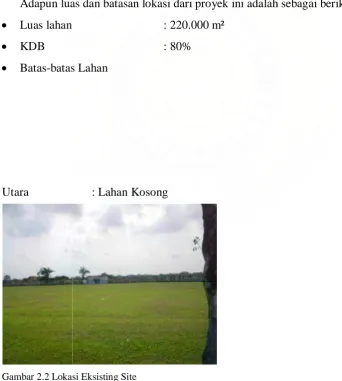 Gambar 2.2 Lokasi Eksisting Site 