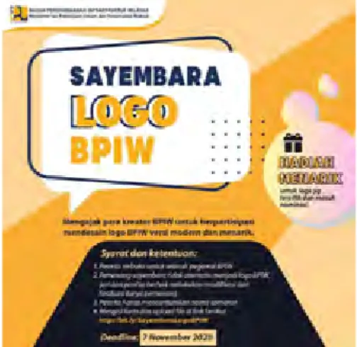 Gambar 1.1 Publikasi Sayembara Logo BPIW