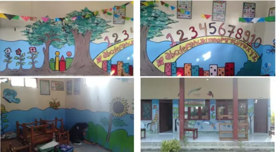 Gambar 6. Hasil Kegiatan Mural di TK Pertiwi I Kalimacan Kalijambe Sragen 