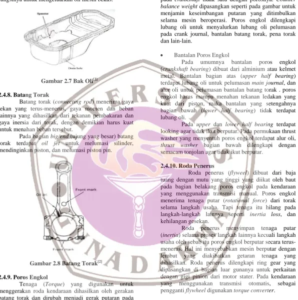 Gambar 2.7 Bak Oli [2] 