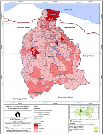 Figure 2. The Map of Flood Disaster Risk  