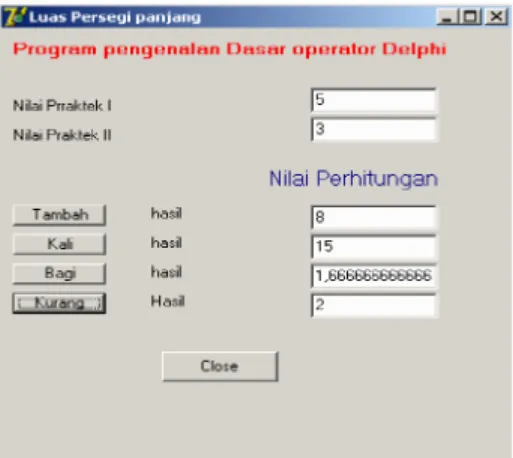 Gambar 2.1 Form Operator