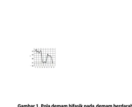 Gambar 1. Pola demam bifasik pada 