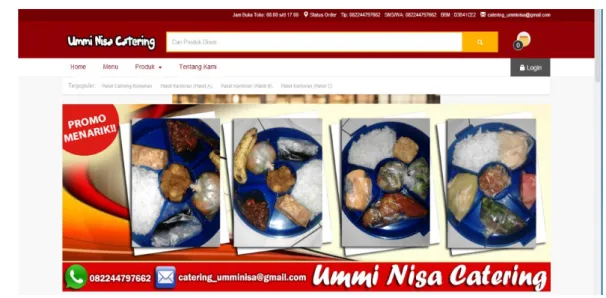 Gambar 3.  Interface website 