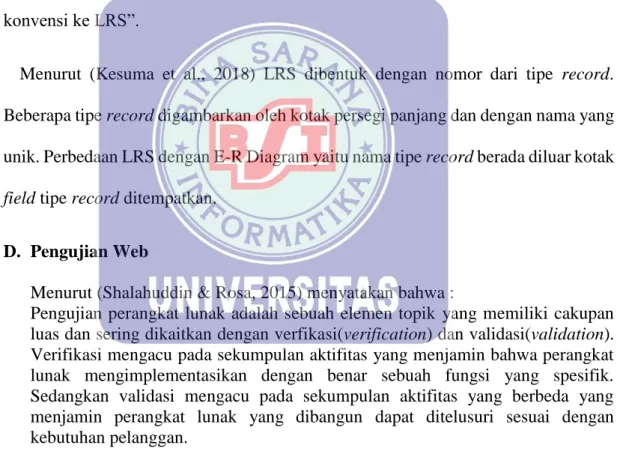 Gambar II.8    Relasi N : M  C.  Logical Record Structure (LRS) 
