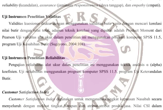 Tabel 1 Kriteria Nilai Customer Satisfaction Index (IKP) 