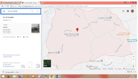 Gambar 3.2 Peta Wilayah Hunian Tetap di Desa Ambal  Sumber: Google Maps diakses tanggal 22 Februari 2018 