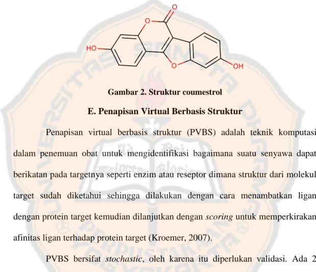 Gambar 2. Struktur coumestrol 