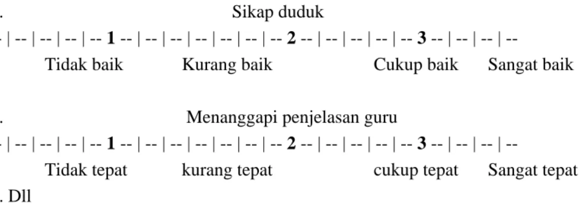 Tabel 4.4  Form I: Catatan Asli 