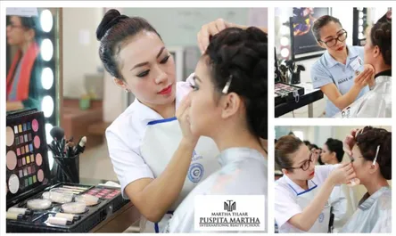 Gambar 3.9 Makeup class Puspita Martha School  (Sumber: www.puspitamartha.ac.id, 05/10/2016) 