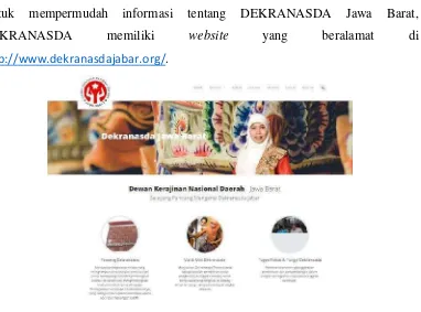 Gambar II.19 Website Dekranasda Jawa Barat