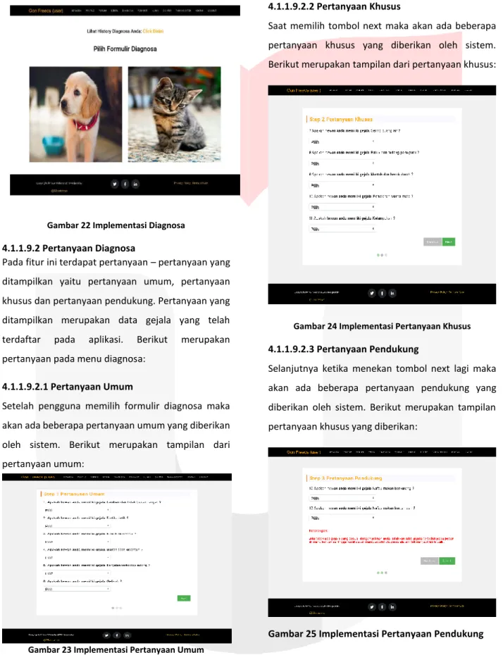 Gambar 23 Implementasi Pertanyaan Umum