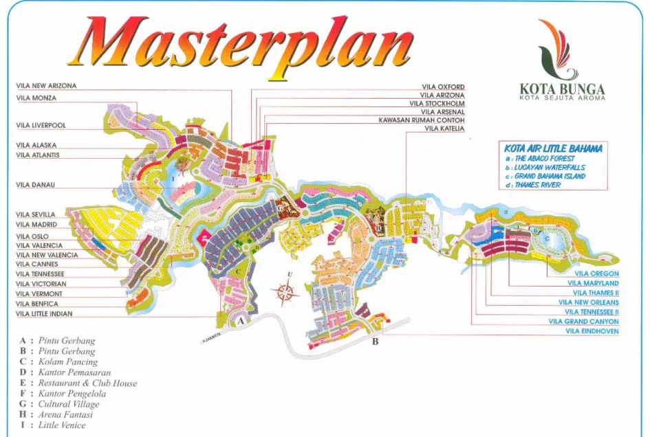 Gambar 3. Masterplan 2006 Kota Bunga Puncak