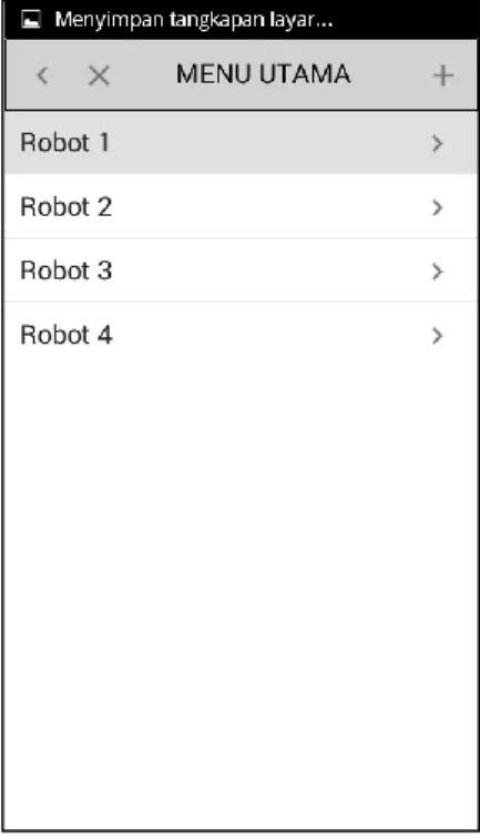 Gambar 8. Data Robot Tambah 