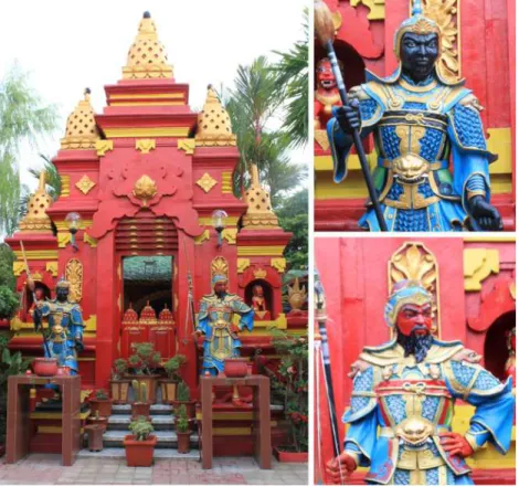 Gambar 8: Malaikat penjaga pintu/Kori Agung, Panglima Lau Im, dan Tio Kei