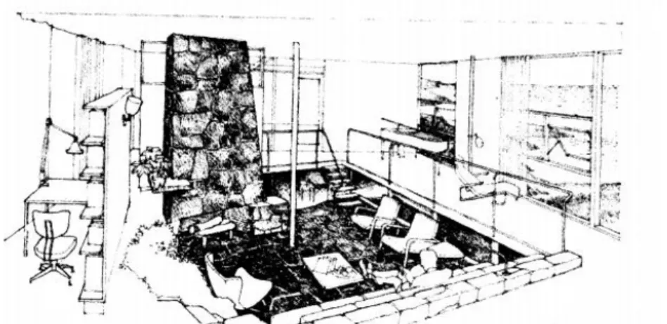 Gambar 2.11 : Rumah Kaca New Canaan, Connecticut 1949, Philip Johnson  Sumber : Architecture;Form, Space and Order ; Francis D.K Ching, 1979 