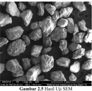 Gambar 2.5 Hasil Uji SEM 