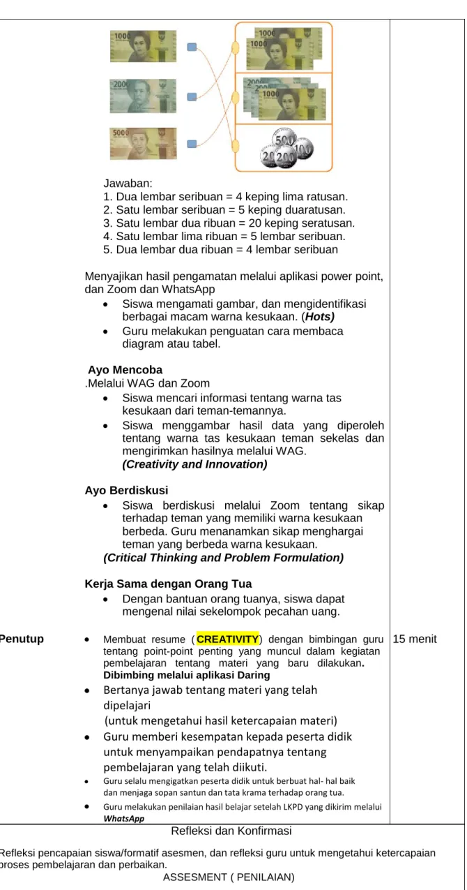 diagram atau tabel.