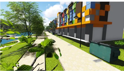 Gambar 4.3 Rencana row vertical housing 