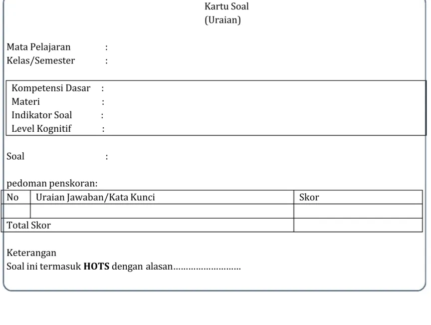 Tabel 3. Analisis Hasil Penilaian