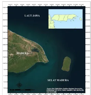 Gambar 1. Lokasi Perairan Gili Iyang, Jawa Timur 