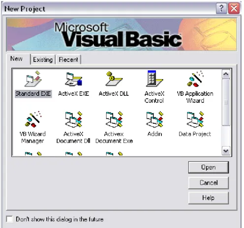 Gambar 2.7 Tampilan Kotak Dialog New Project 