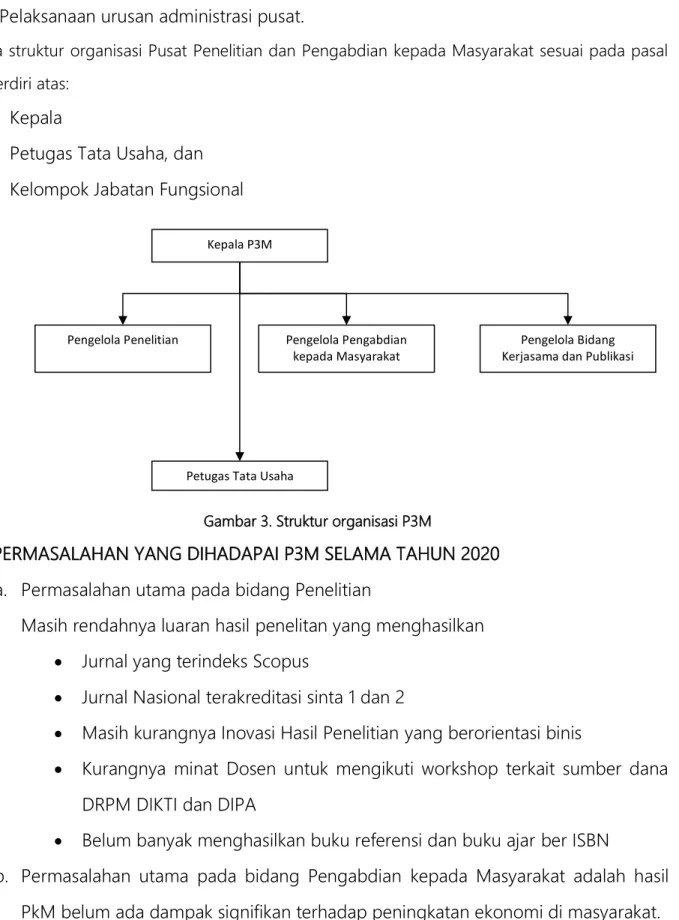 Gambar 3. Struktur organisasi P3M 