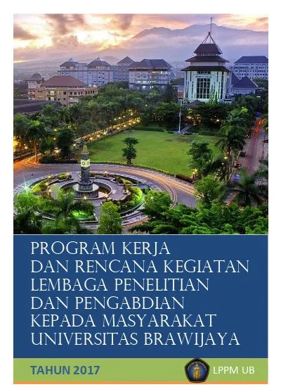 PROGRAM KERJA DAN RENCANA KEGIATAN LEMBAGA PENELITIAN DAN PENGABDIAN ...