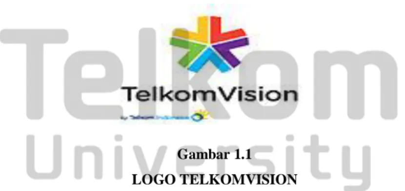 Gambar 1.1  LOGO TELKOMVISION  sumber: www.TelkomVision.com