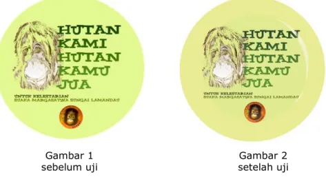 Gambar dan Tulisan Pesan :  