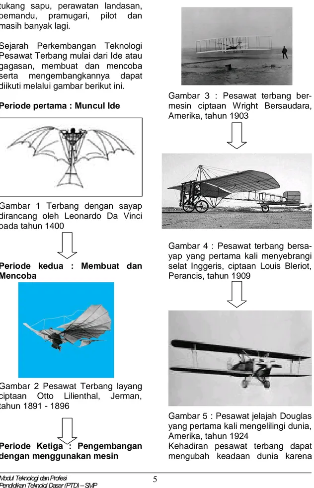 Gambar  2  Pesawat  Terbang  layang  ciptaan  Otto  Lilienthal,  Jerman,  tahun 1891 - 1896 