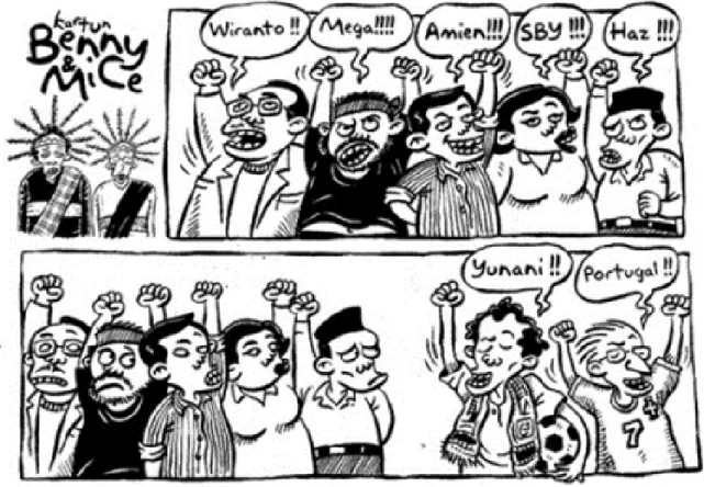 Gambar 1: Komik Benny &amp; Mice dengan Panel Horizontal Sumber : ngomik.com
