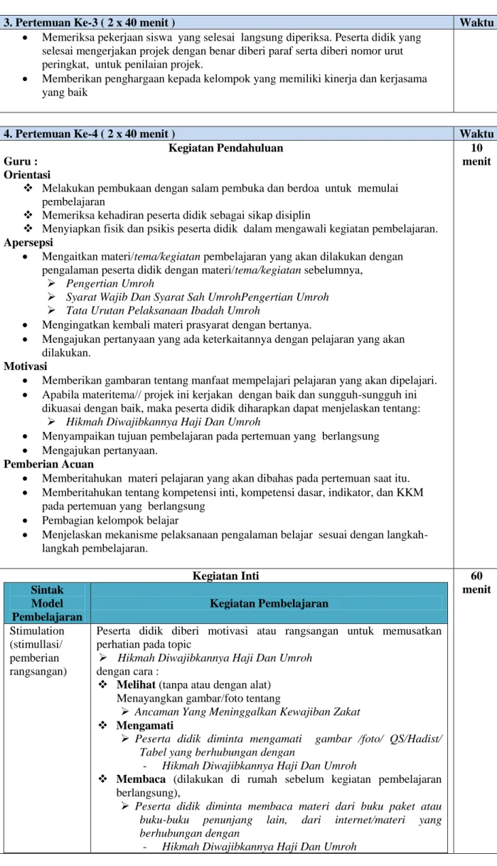 Tabel yang berhubungan dengan  