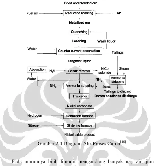 Gambar 2.4 Diagram Alir Proses Caron [10]