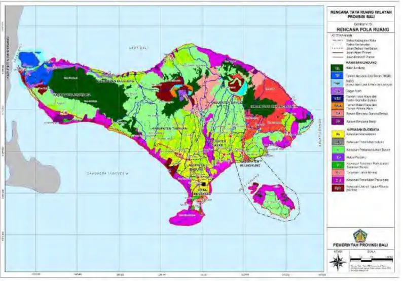 Gambar 1.5. Peta Tata Ruang Wilayah Provinsi Bali 