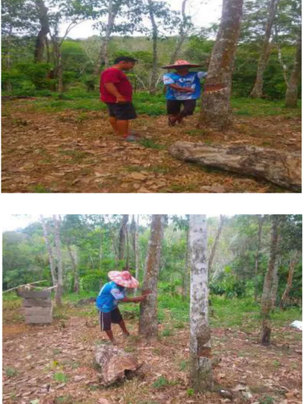 Foto dengan Petani Karet di Nagari Muaro Bodi 