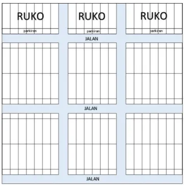 Gambar 2. Denah Kompleks Ruko 