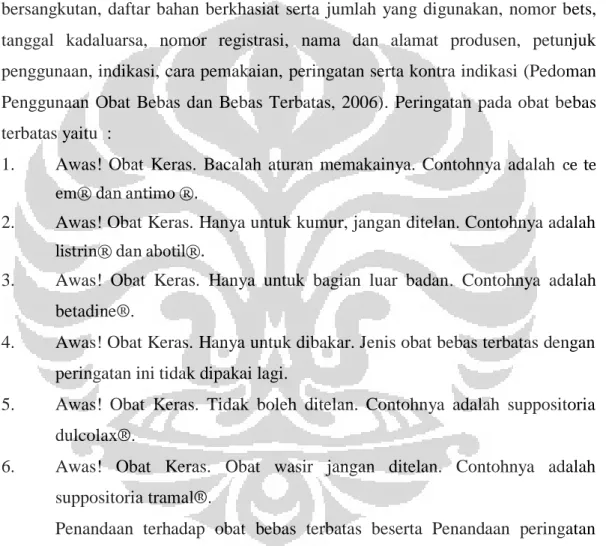 Gambar 2.2. Penandaan Obat Bebas Terbatas.  