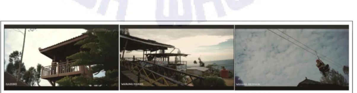 Gambar 12. Scene 5 menampilkan fasilitas Wisata Alam Posong 