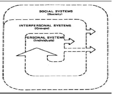 Gambar : Dynamic interacting systems(King, 1981 dalam Tomey &amp; Alligood, 2006)