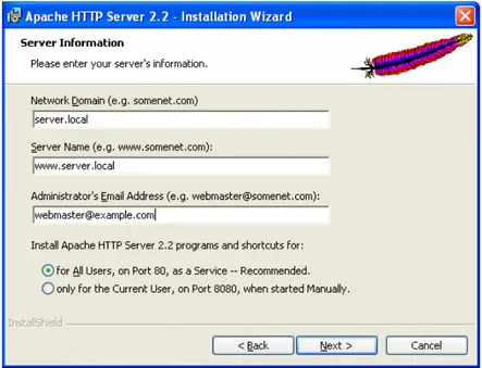 Gambar 4.10  Instalasi Apache Webserver 