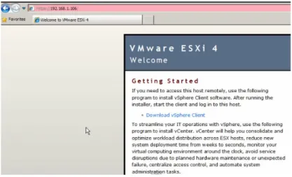 Gambar 4.7  Konfigurasi VMware ESXi 4 