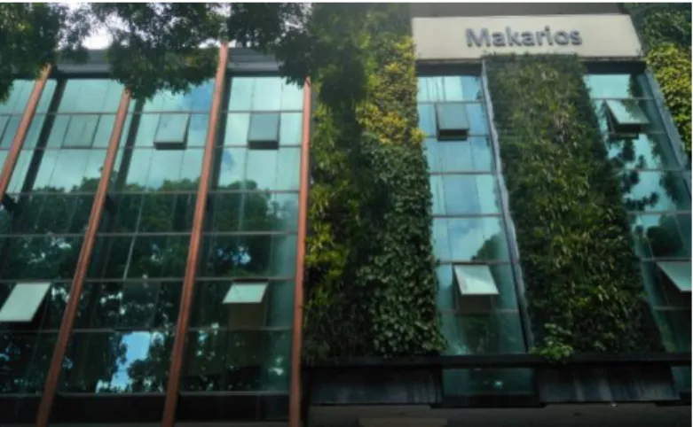 Gambar 1. Tampak depan gedung makarios, UKDW  Sumber: Dokumentasi Haryanto, 2019 