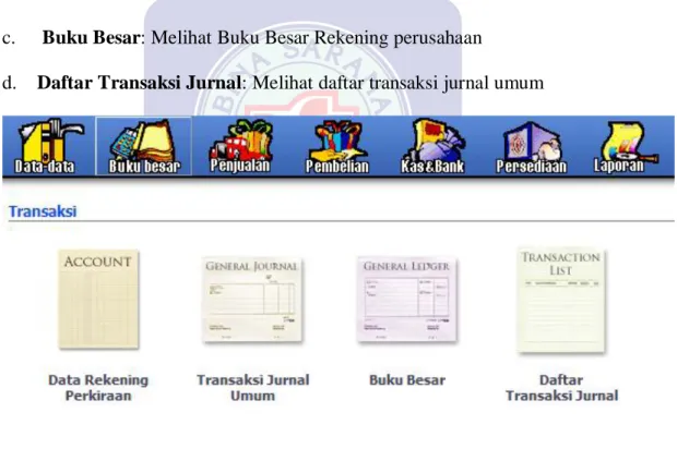 Gambar II.3  Modul Buku Besar 
