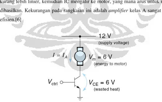 Gambar 2.14 keadaan rangkaian ketika transistor diaktifkan untuk   setengah daya yang diperlukan [6] 