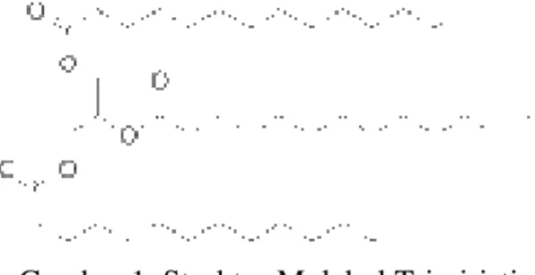 Gambar 1. Struktur Molekul Trimiristin 