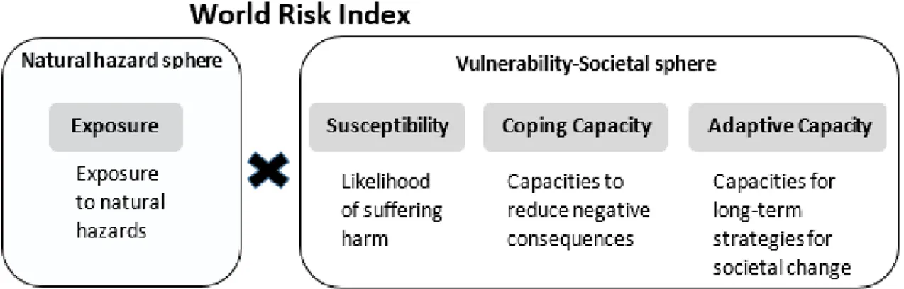 Gambar 2.1. Struktur Konsep World Risk Index 